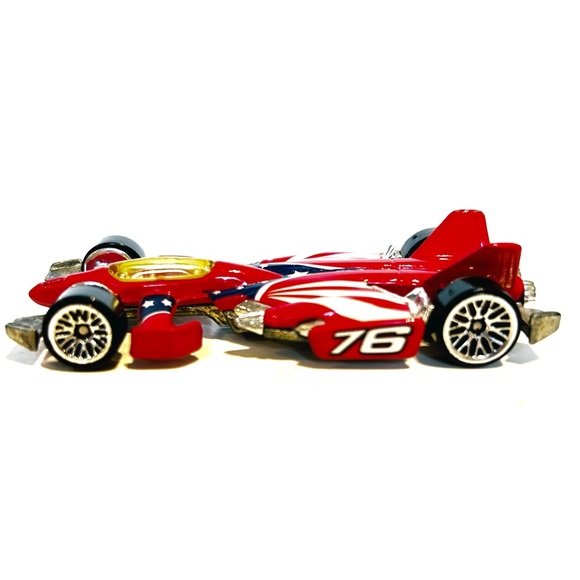 Vintage 2000 Hot Wheels Die Cast Race Cars Greased Lightnin Jet Threat Blue Red - Picture 10 of 16